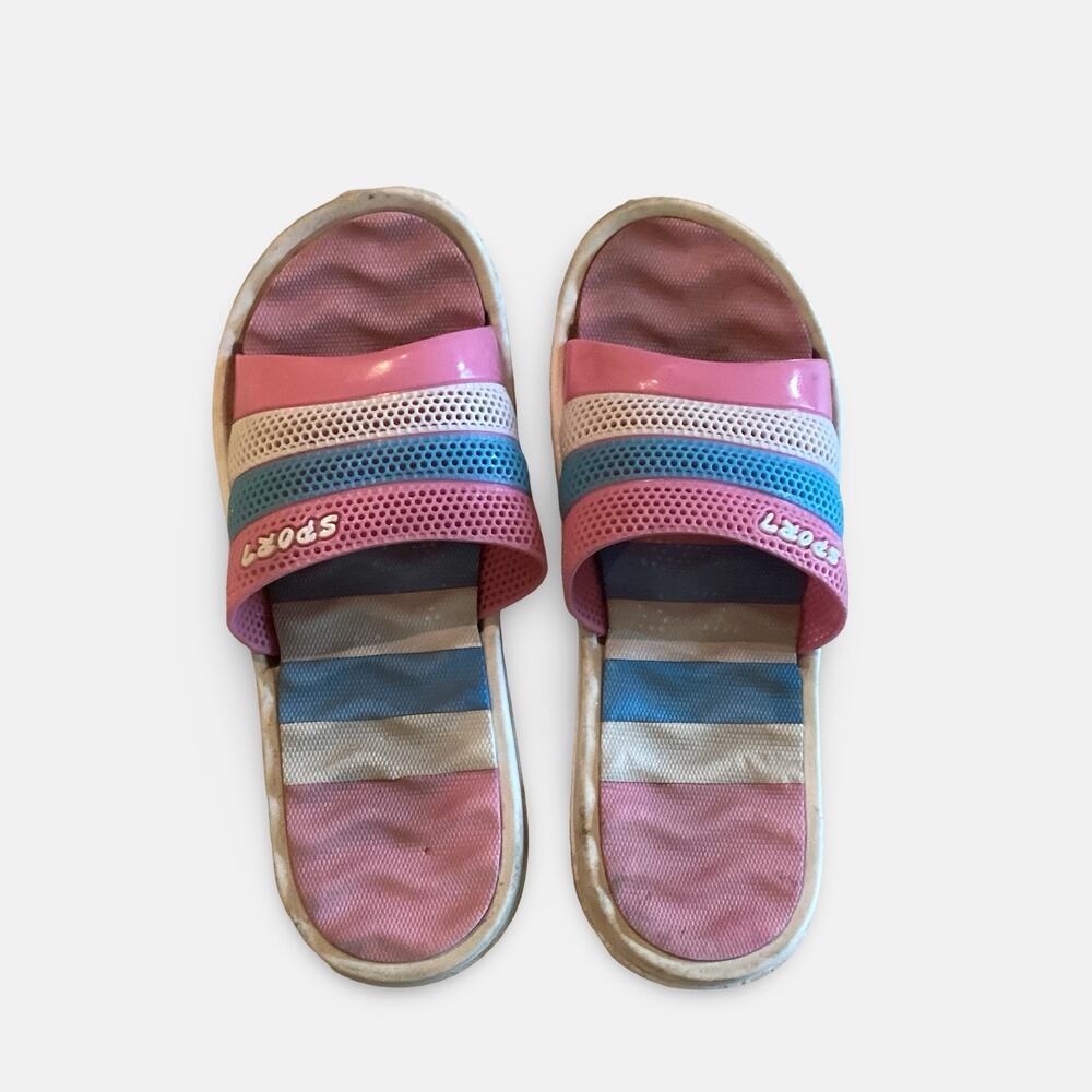 Colorful Stripes Sport Slides - Picture 5 of 7